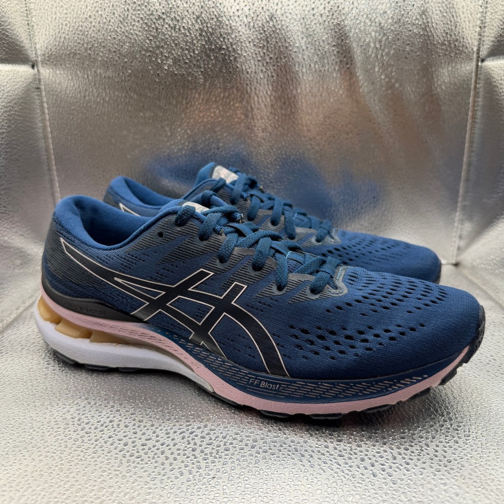 Size 9 Asics Gel-Kayano 28 Running Shoes Womens Blue Excellent 1012B047